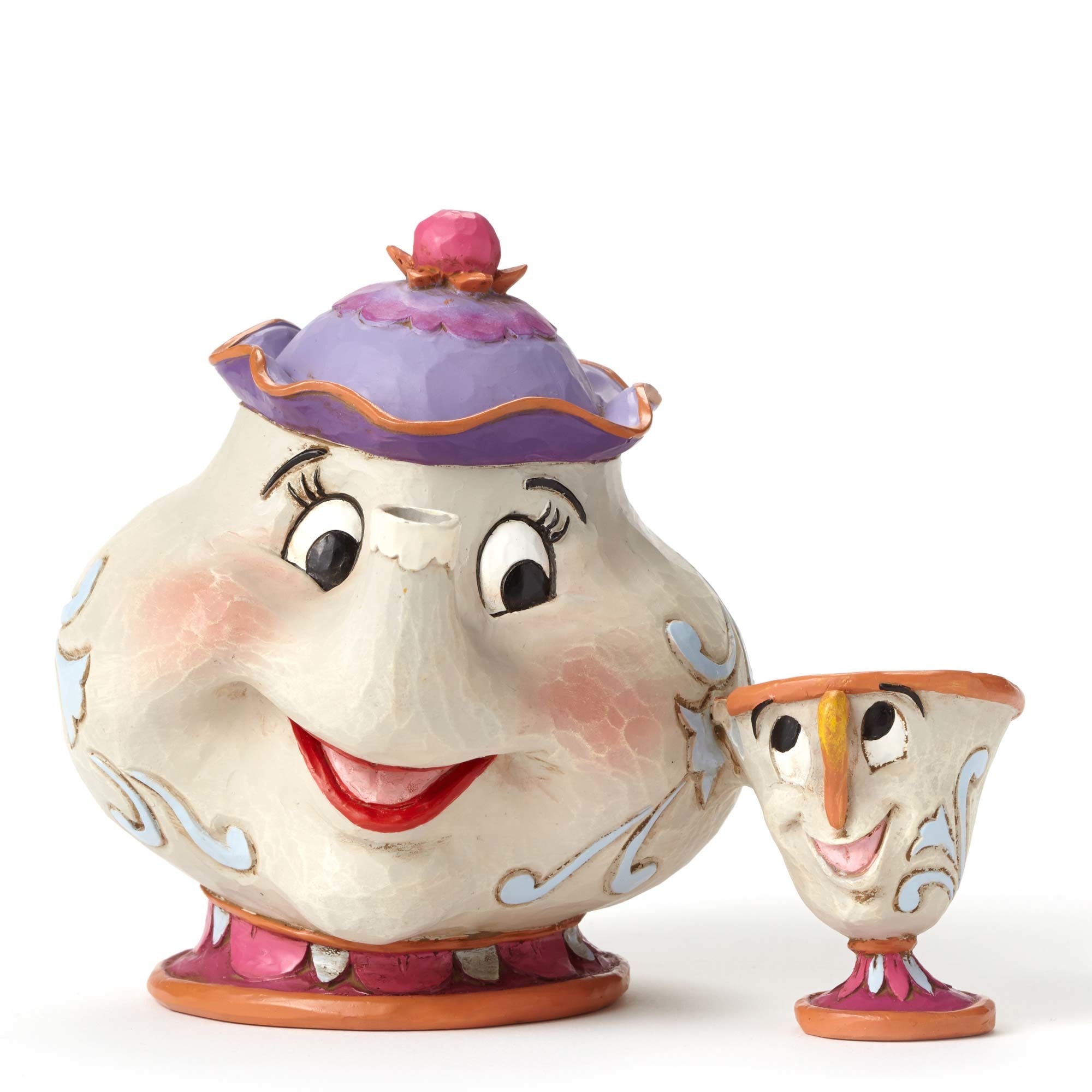 Disney Traditions Beauty & The Beast Mrs Potts and Chip Jim Shore Statue